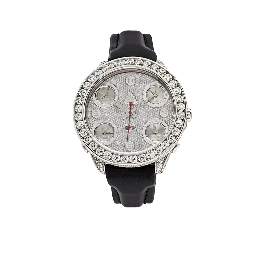 Five Time Zone Steel Diamond 40mm JCM-30