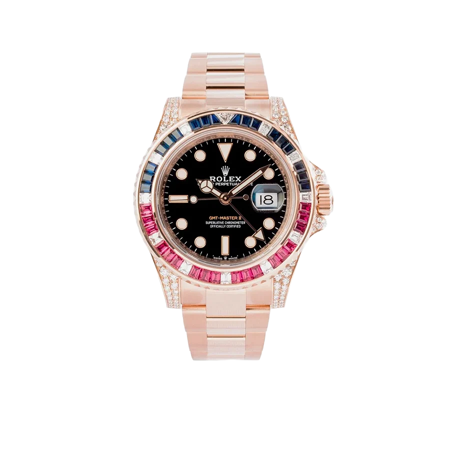 GMT-Master II 40mm Everose Diamond 126755SARU