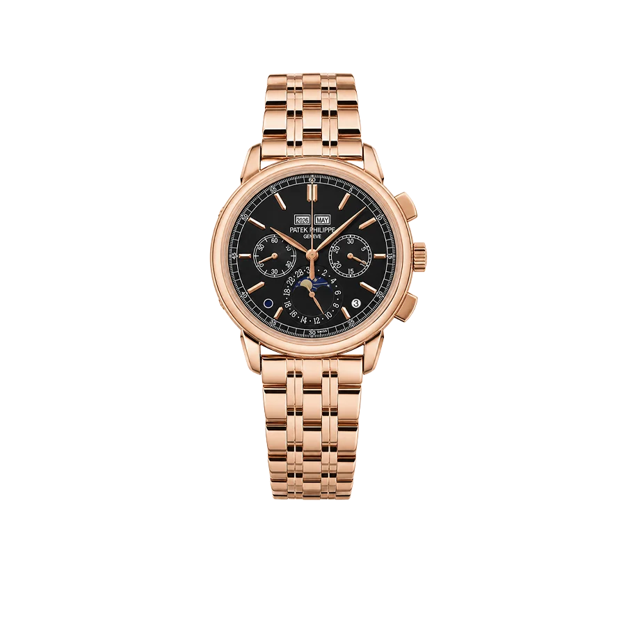 Grand Complications 41mm 5270/1R-001 Chronograph Perpetual Calendar Rose Gold Black Dial