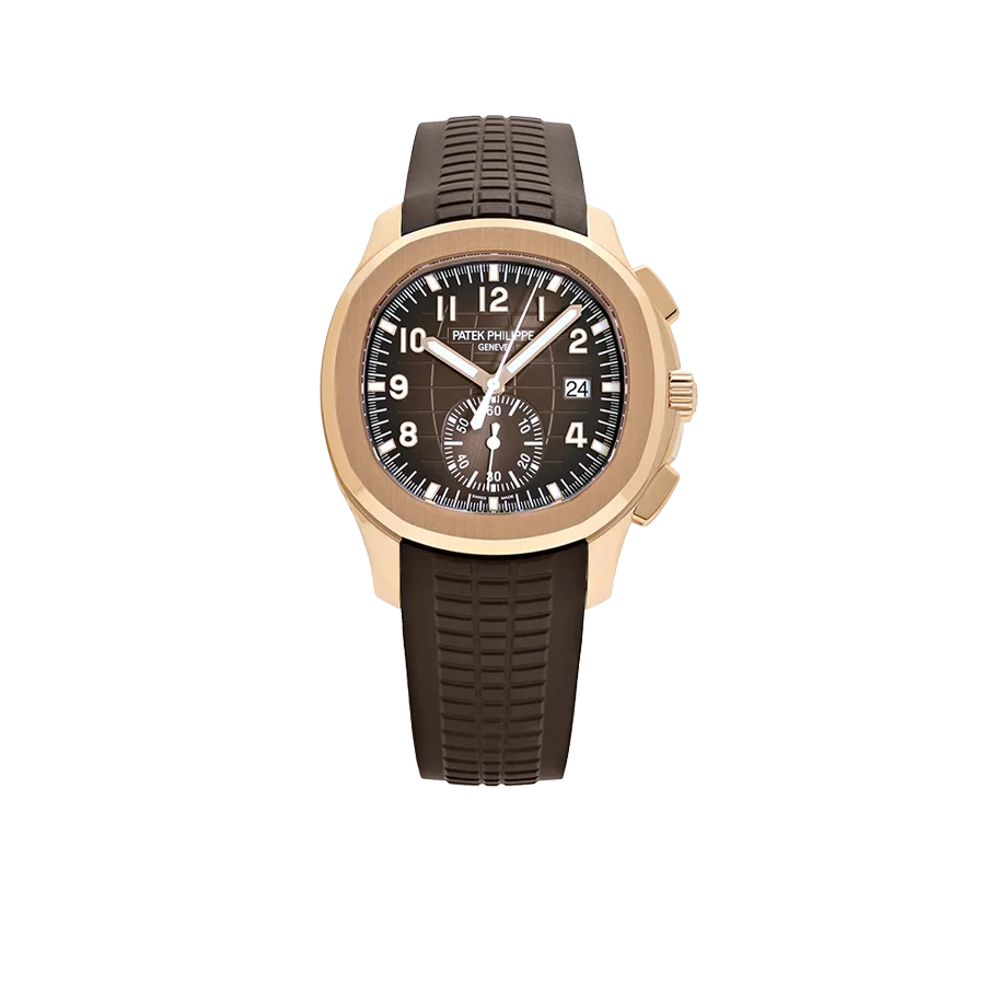 Aquanaut 42mm 5968R-001 Chronograph Rose Gold Brown Dial