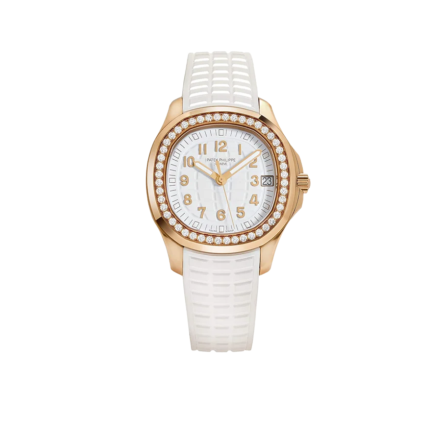 Aquanaut Luce 39mm 5268/200R-001 Rose Gold White Dial Diamond Bezel