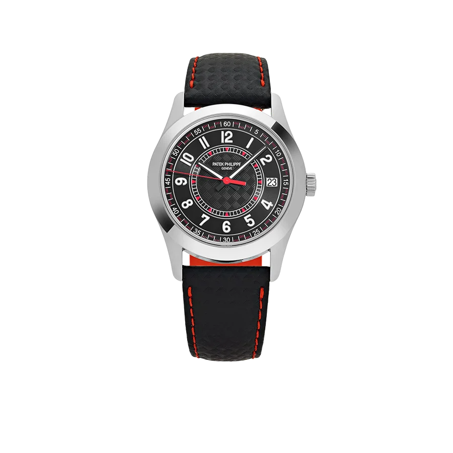 Calatrava 40mm 6007G-010 White Gold Red Accents