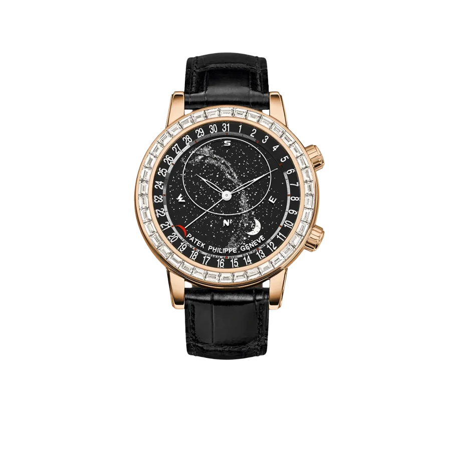 Celestial Grand Complications 44mm 6104R-001 Rose Gold Diamond Bezel Black Dial