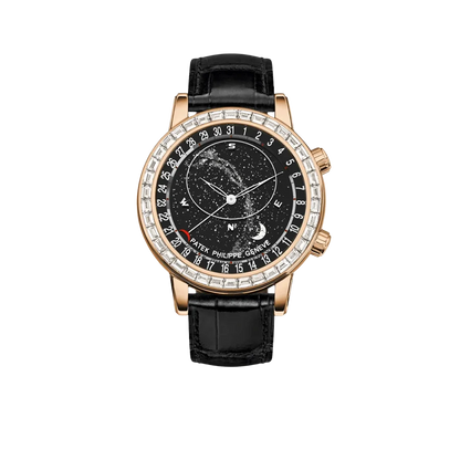 Celestial Grand Complications 44mm 6104R-001 Rose Gold Diamond Bezel Black Dial