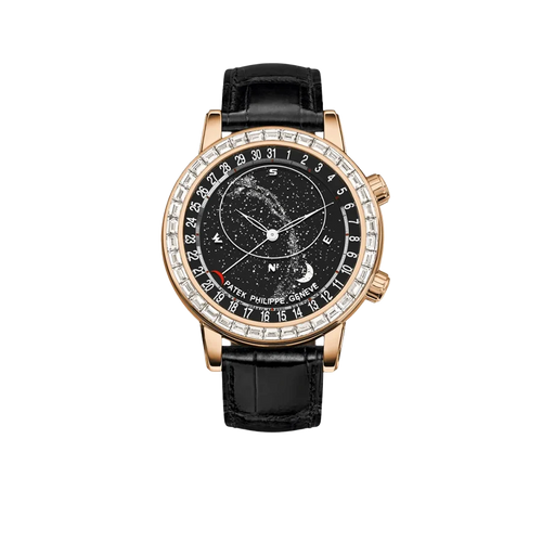 Celestial Grand Complications 44mm 6104R-001 Rose Gold Diamond Bezel Black Dial