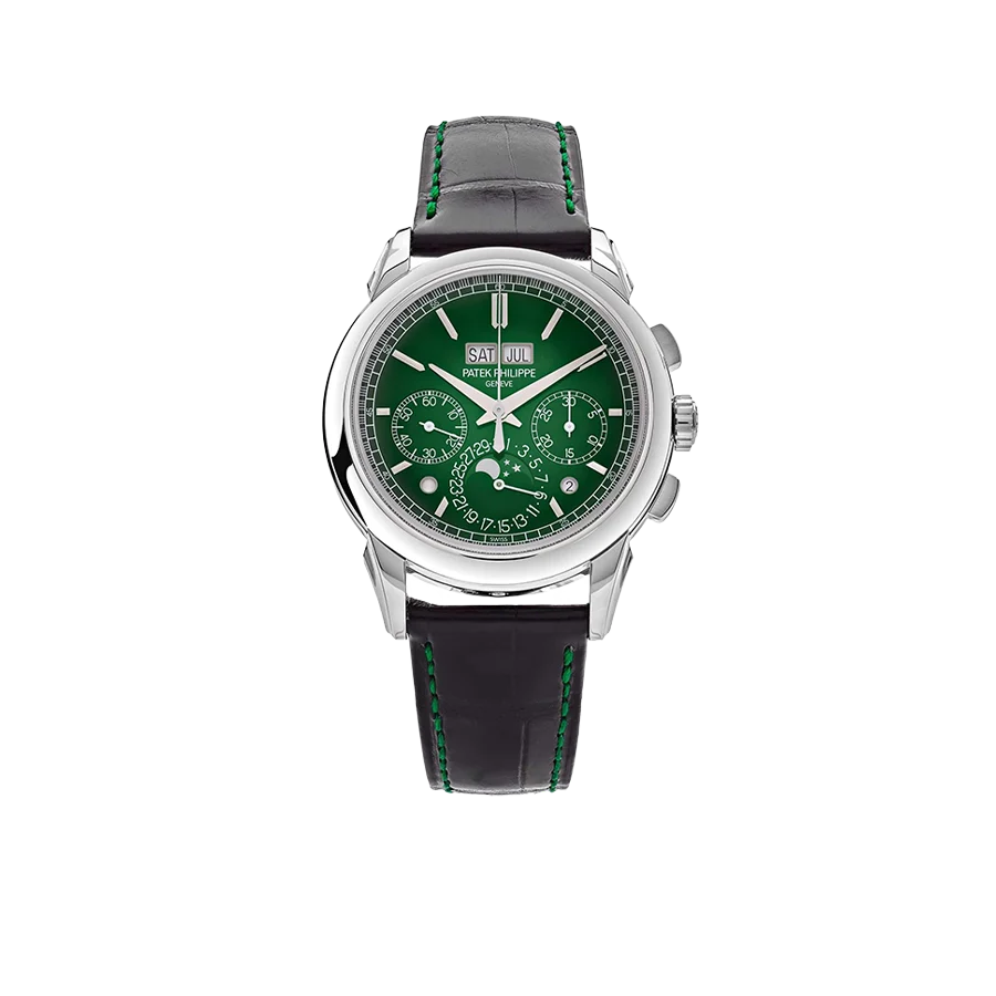 Grand Complications 41mm 5270P-014 Perpetual Calendar Chronograph Platinum Green Dial