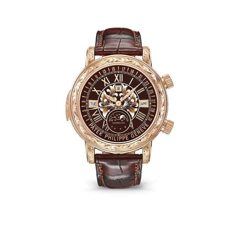 Grand Complications 44mm 6002R-001 Skymoon Tourbillon Rose Gold