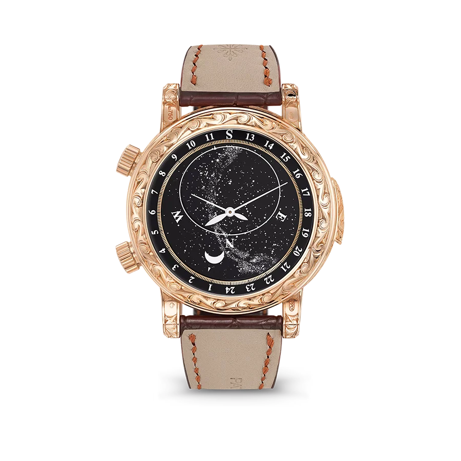Grand Complications 44mm 6002R-001 Skymoon Tourbillon Rose Gold