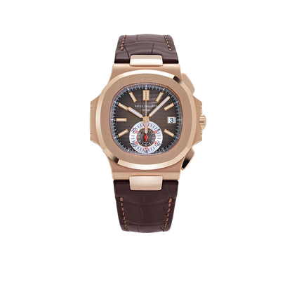 Nautilus 40mm 5980R-001 Chronograph Rose Gold Brown Dial