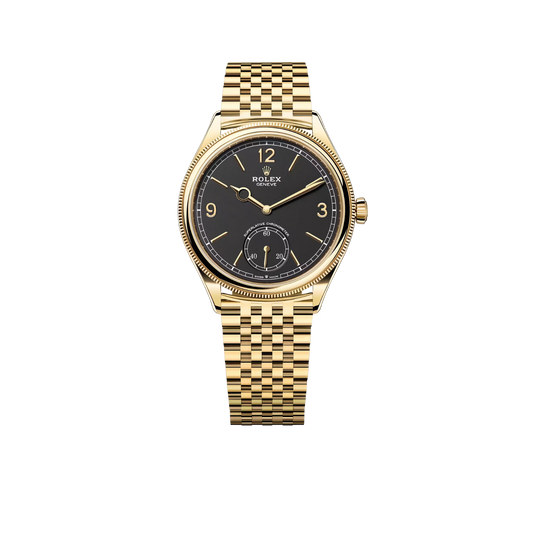 Perpetual 1908 39mm Yellow Gold Intense Black Dial m52508-0007