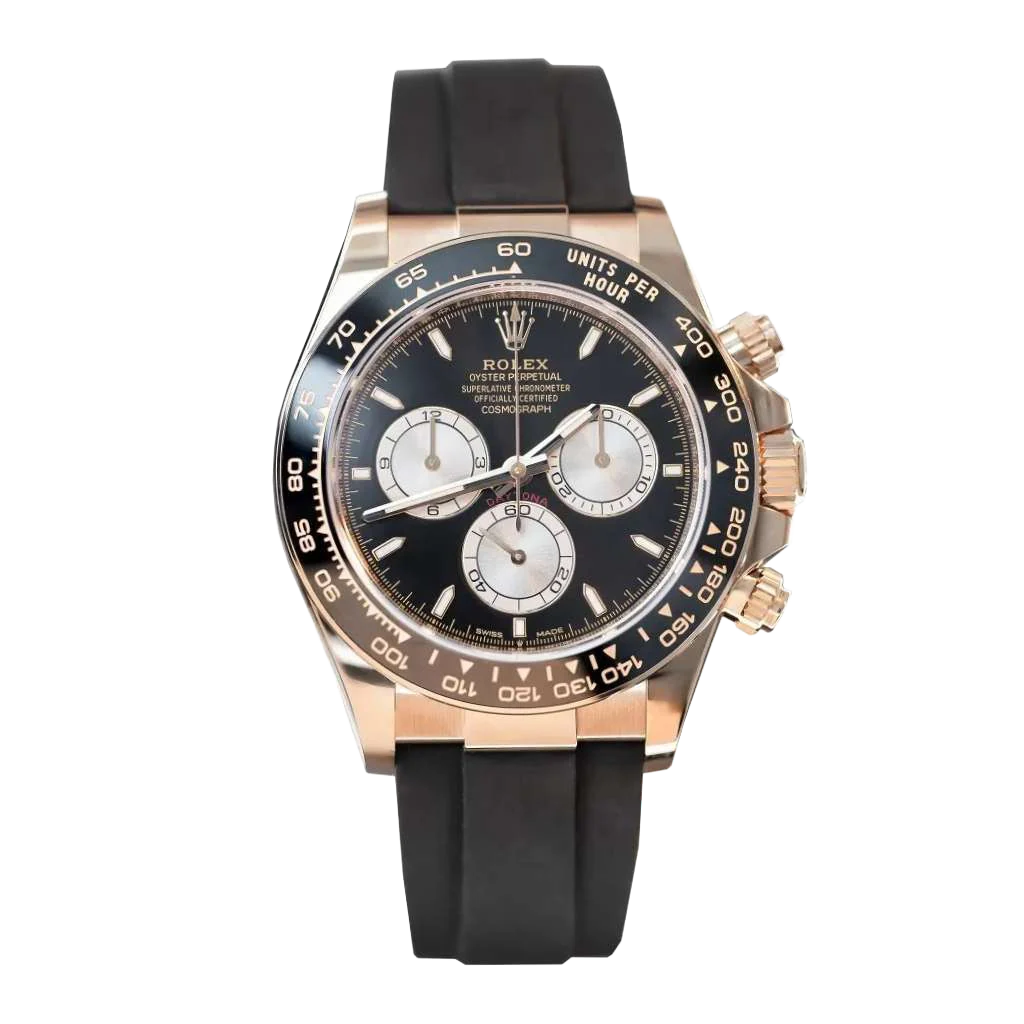 Daytona 40mm Everose Gold Bright Black and Sundust Dial M126515LN-0002