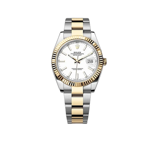 Datejust 41mm White Dial, Yellow Roleso 126333-0015