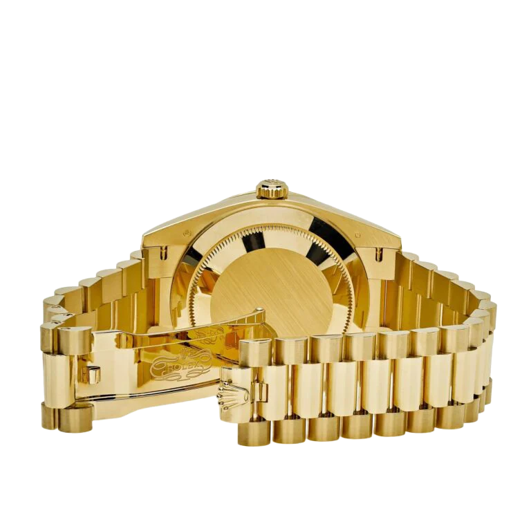 Day-Date 40mm 228348RBR Yellow Gold Diamond Bezel Champagne Diamond Dial