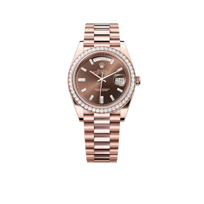 Day-Date 40mm President Rose Gold Diamond Mens Watch 228345