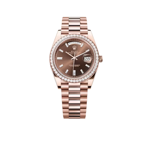 Day-Date 40mm President Rose Gold Diamond Mens Watch 228345