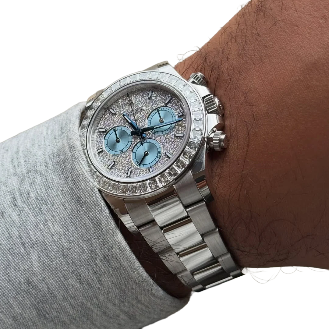 Daytona Diamond Pave Dial Platinum Watch 116576TBR