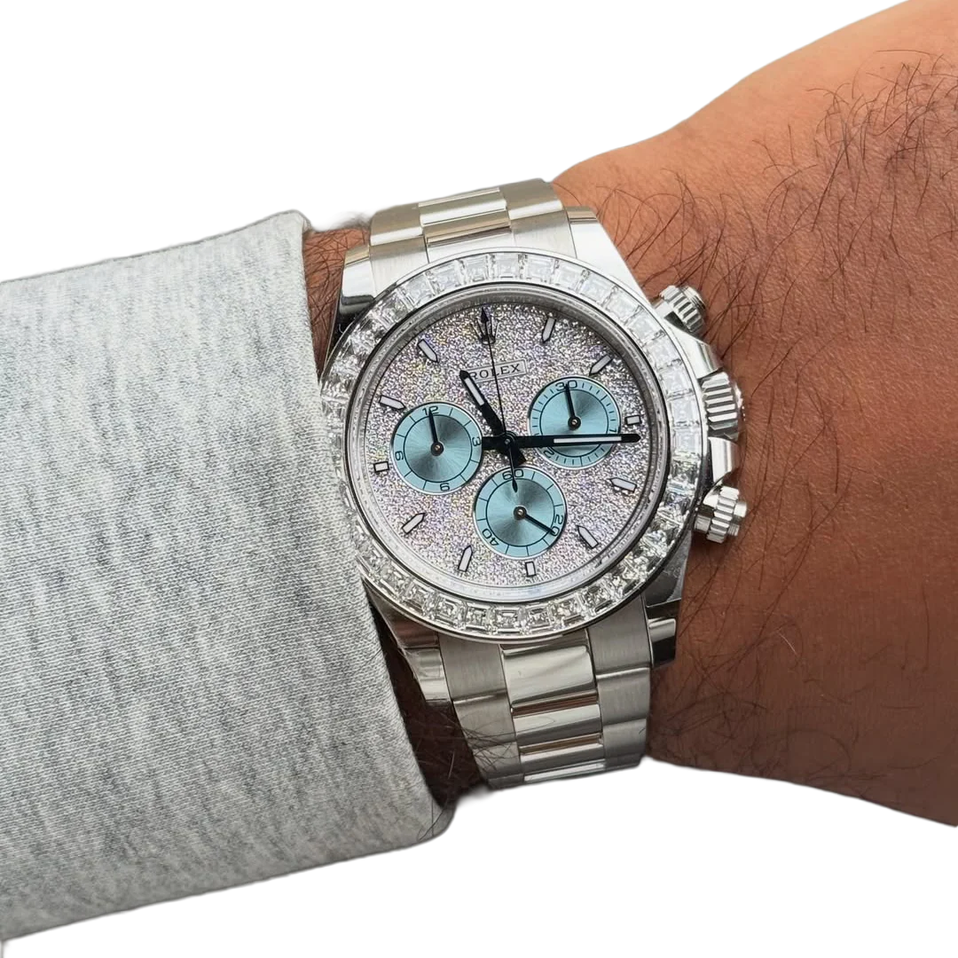 Daytona Diamond Pave Dial Platinum Watch 116576TBR