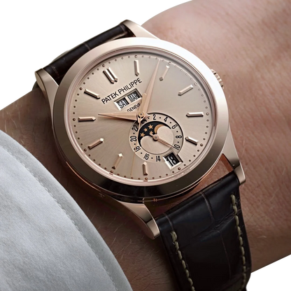 Complications 38mm 5396R-016 Annual Calendar Moon Phases Rose Gold Sand Beige Dial