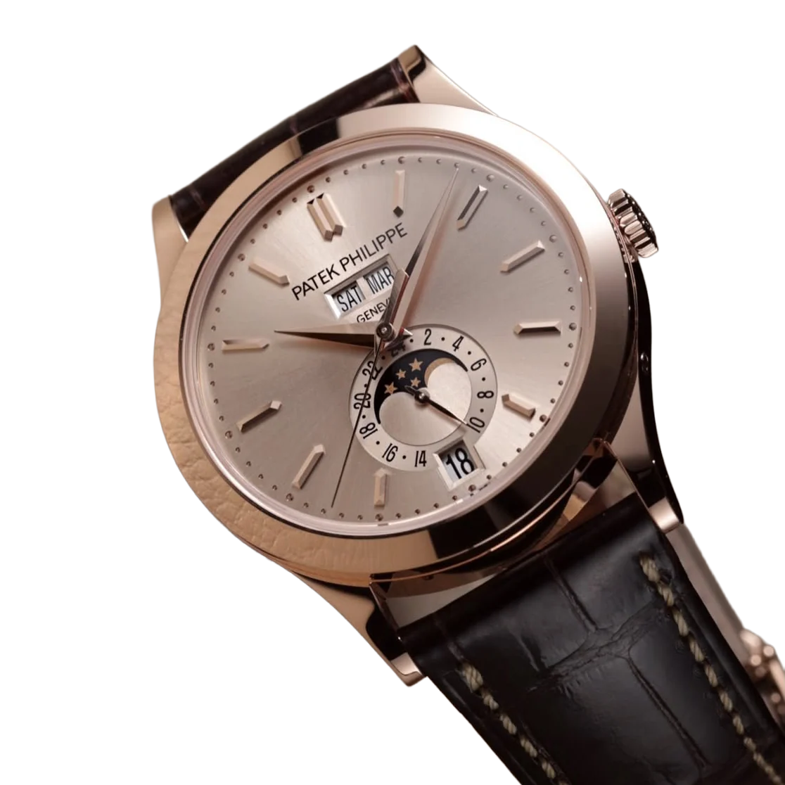 Complications 38mm 5396R-016 Annual Calendar Moon Phases Rose Gold Sand Beige Dial