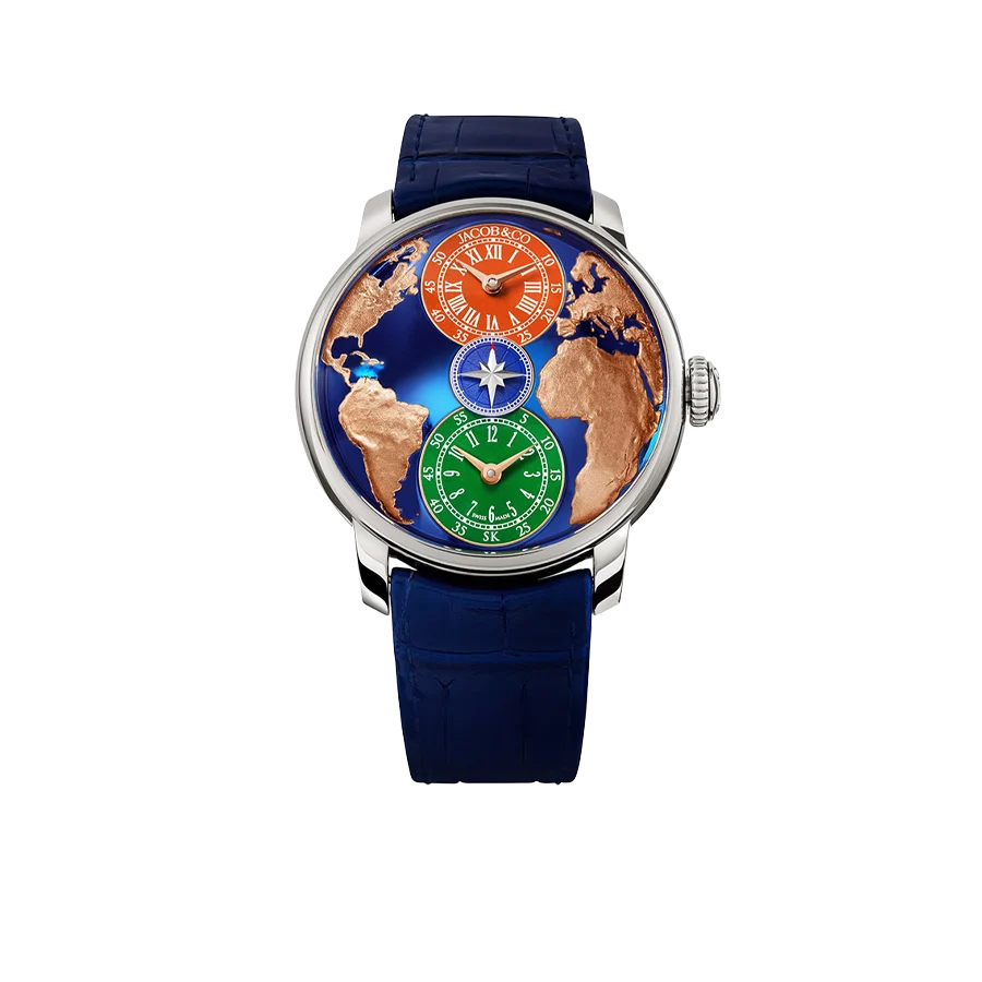 The World Is Yours Dual Time Zone Salman Khan 43mm Stainless Steel Automatic Winding DT100.10.AB.AA.ABALA