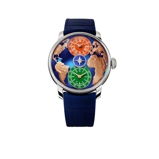 The World Is Yours Dual Time Zone Salman Khan 43mm Stainless Steel Automatic Winding DT100.10.AB.AA.ABALA