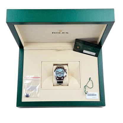 Daytona 116506 Platinum Ice Blue Arabic Dial 40mm