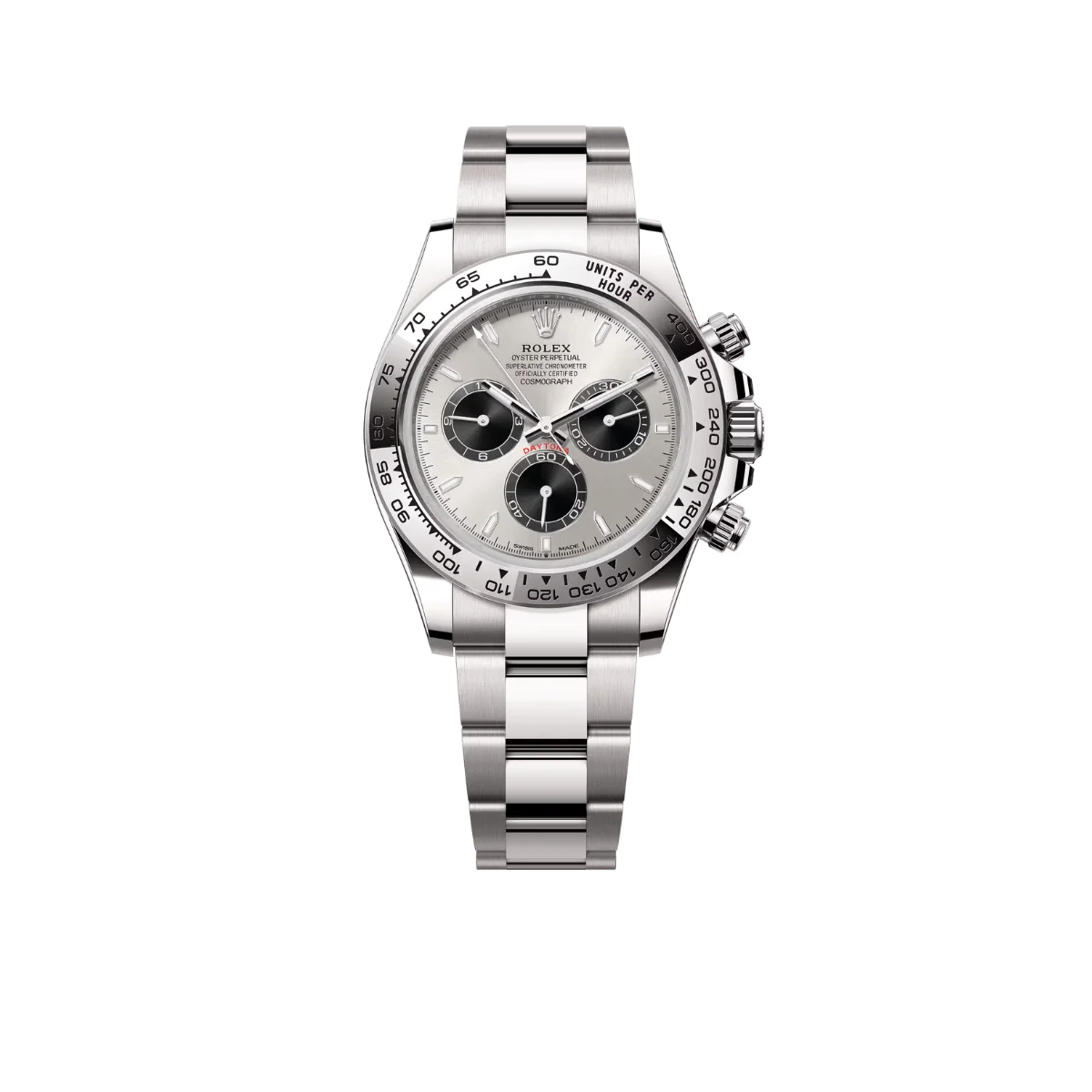 Daytona 40 mm White Gold Silver Dial Mens Watch M126509-0003