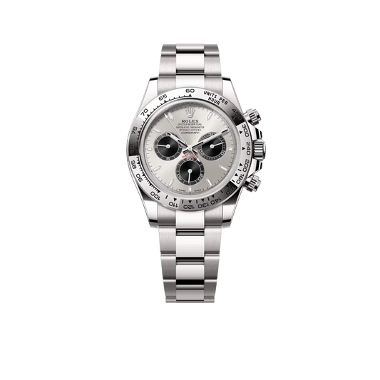 Daytona 40 mm White Gold Silver Dial Mens Watch M126509-0003