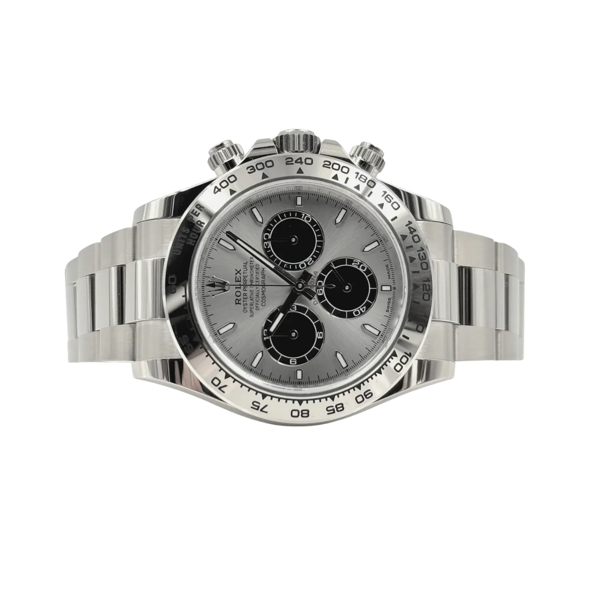 Daytona 40 mm White Gold Silver Dial Mens Watch M126509-0003
