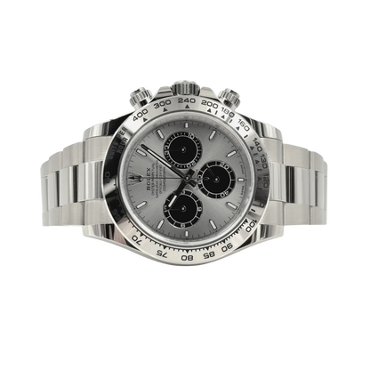 Daytona 40 mm White Gold Silver Dial Mens Watch M126509-0003