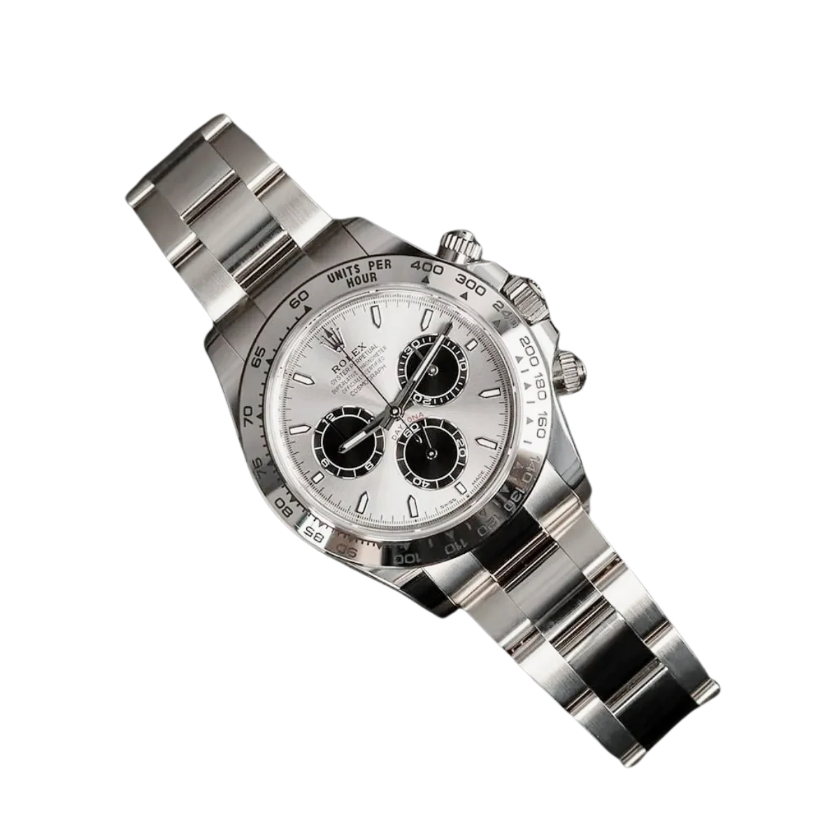 Daytona 40 mm White Gold Silver Dial Mens Watch M126509-0003