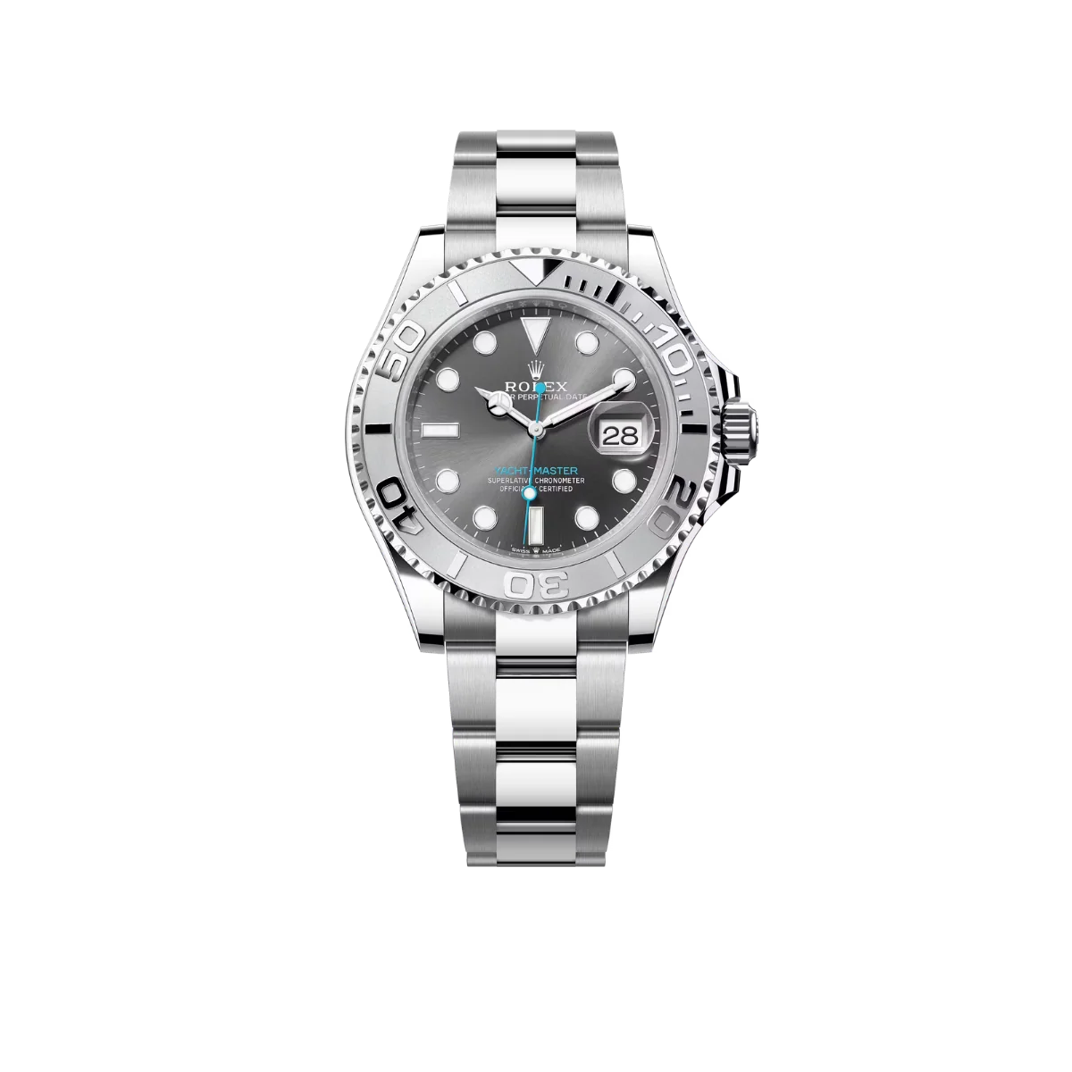 Yacht-Master 40 mm Dark Rhodium Dial, Stainless Steel Oyster Bracelet Mens Watch M126622-0001