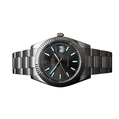 Datejust 41 mm Stainless Steel Slate Dial Oyster M126334-0013 New