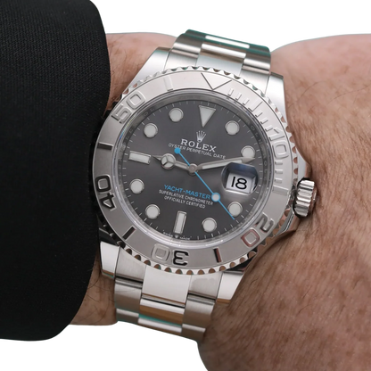 Yacht-Master 40 mm Dark Rhodium Dial, Stainless Steel Oyster Bracelet Mens Watch M126622-0001