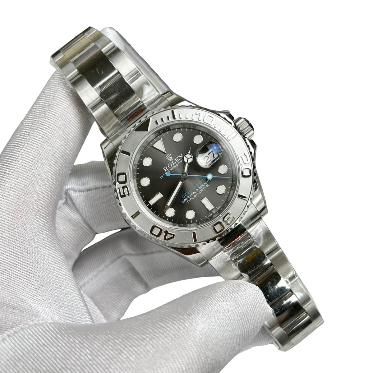 Yacht-Master 40 mm Dark Rhodium Dial, Stainless Steel Oyster Bracelet Mens Watch M126622-0001