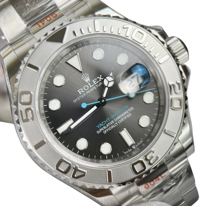 Yacht-Master 40 mm Dark Rhodium Dial, Stainless Steel Oyster Bracelet Mens Watch M126622-0001