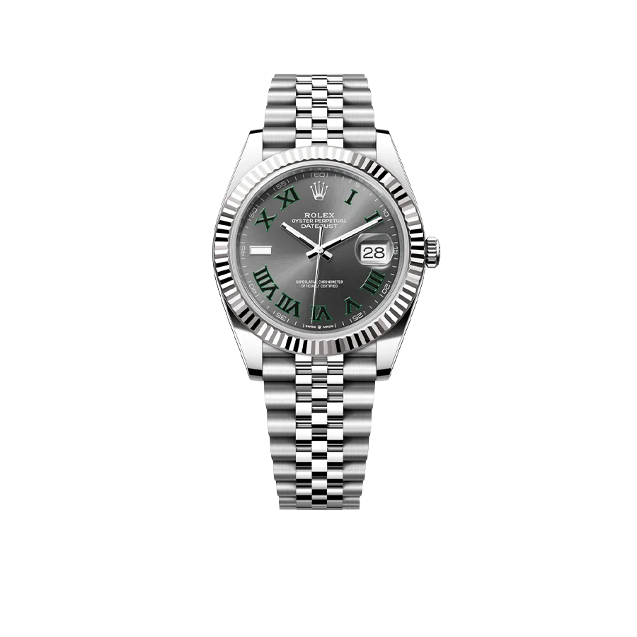 Datejust 41mm 126334 Wimbledon Stainless Steel Slate Dial Oyster