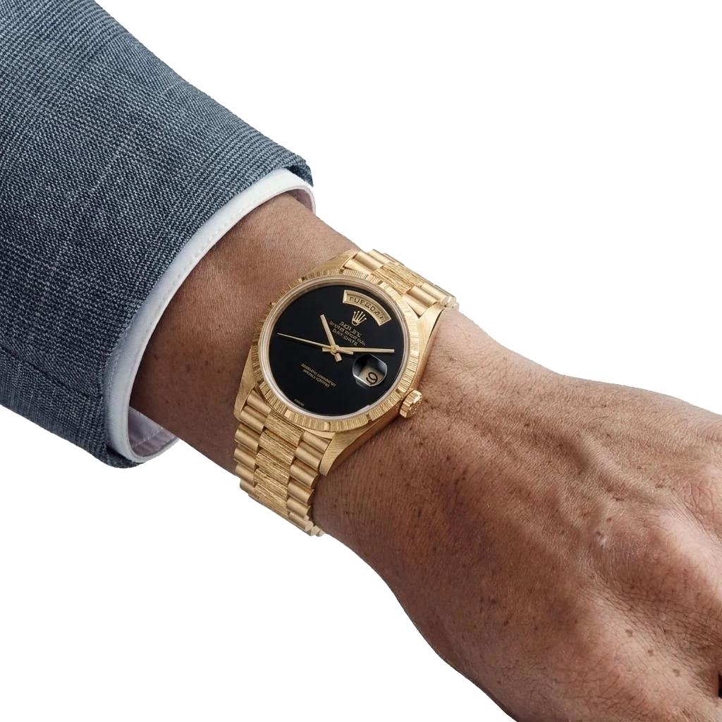 Day-Date 36mm 18248 18k Yellow Gold Presidential Bracelet Black Onyx Dial