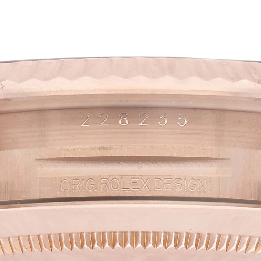 President Day-Date 40mm Rose Gold Chocolate Diamond Watch 228235