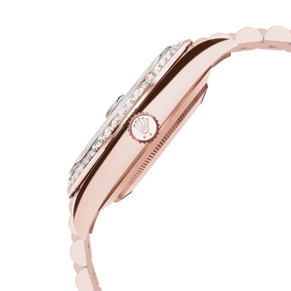 Day-Date 40 228345RBR Rose Gold Eisenkiesel Diamond Dial Diamond Bezel
