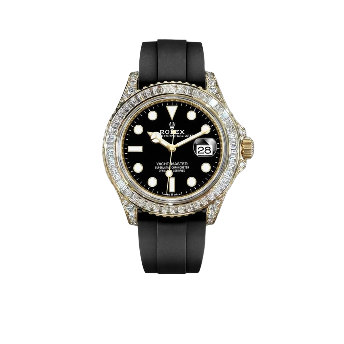 Yacht-Master 42  Yacht-master 42mm 226668 Yellow Gold Baguette Bezel Diamond
