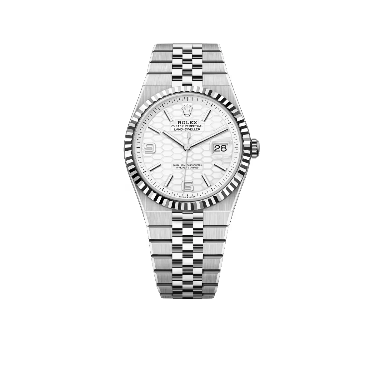 Land-Dweller 40 mm  Oystersteel White Gold M127334-0001