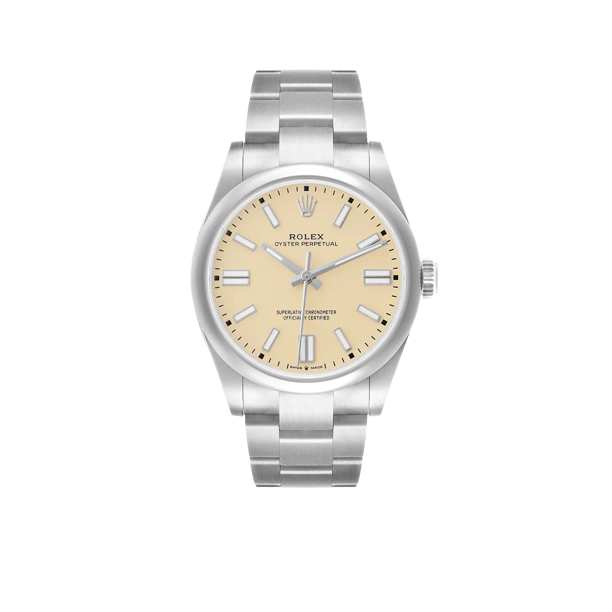 Oyster Perpetual 41mm Steel Beige Dial Mens Watch 134300