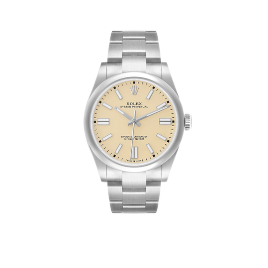 Oyster Perpetual 41mm Steel Beige Dial Mens Watch 134300