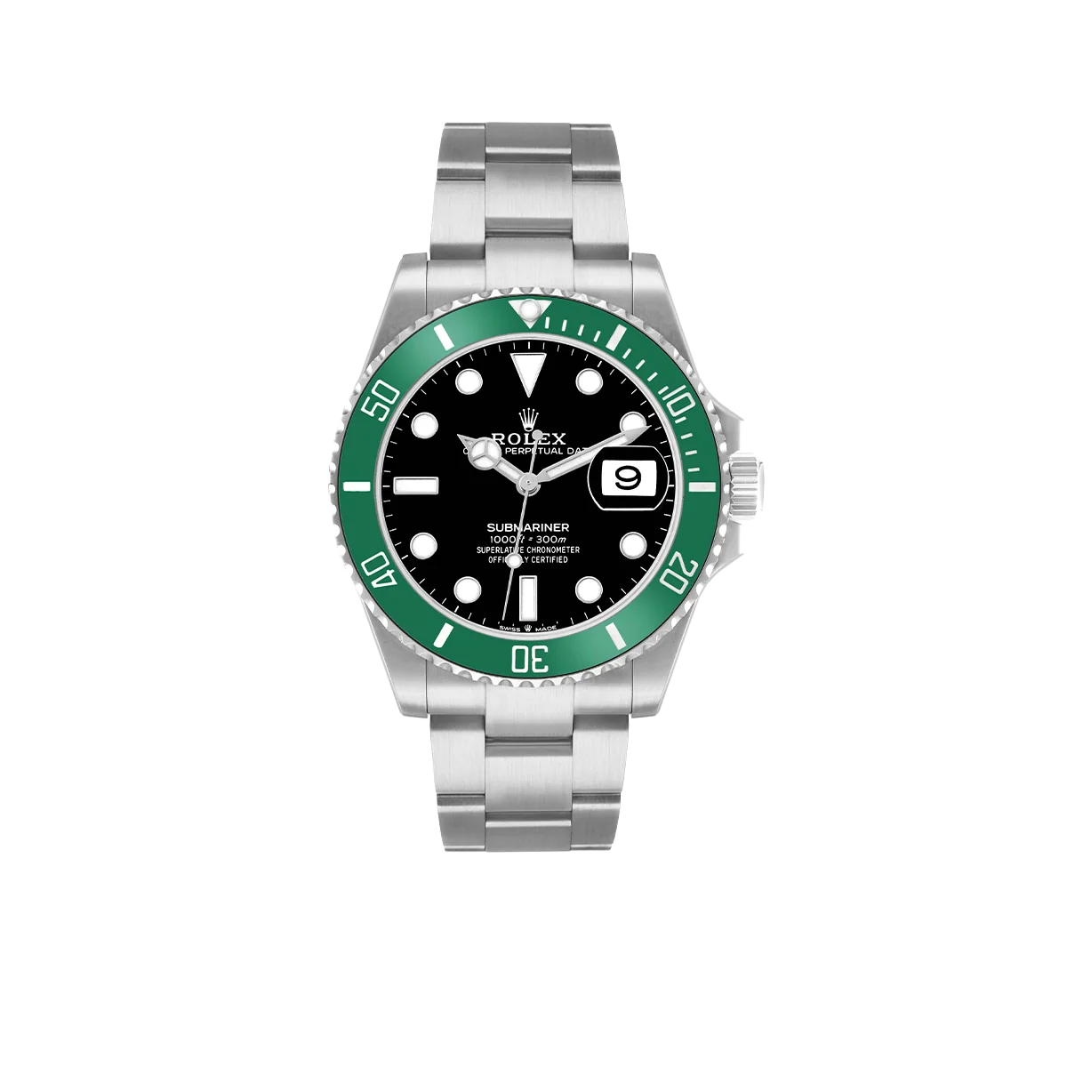 Submariner 41mm Starbucks Steel Green Bezel Mens Watch 126610LV
