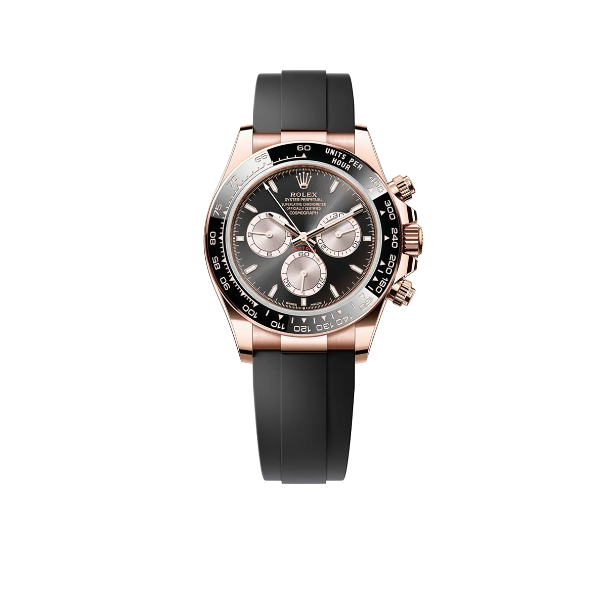 Daytona 40mm Everose Gold Bright Black and Sundust Dial M126515LN-0002