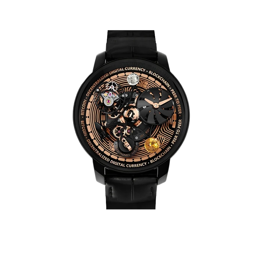 Astronomia Solar Bitcoin 44mm Black DLC, Titanium Manual Winding AS310.21.AB.AA.A