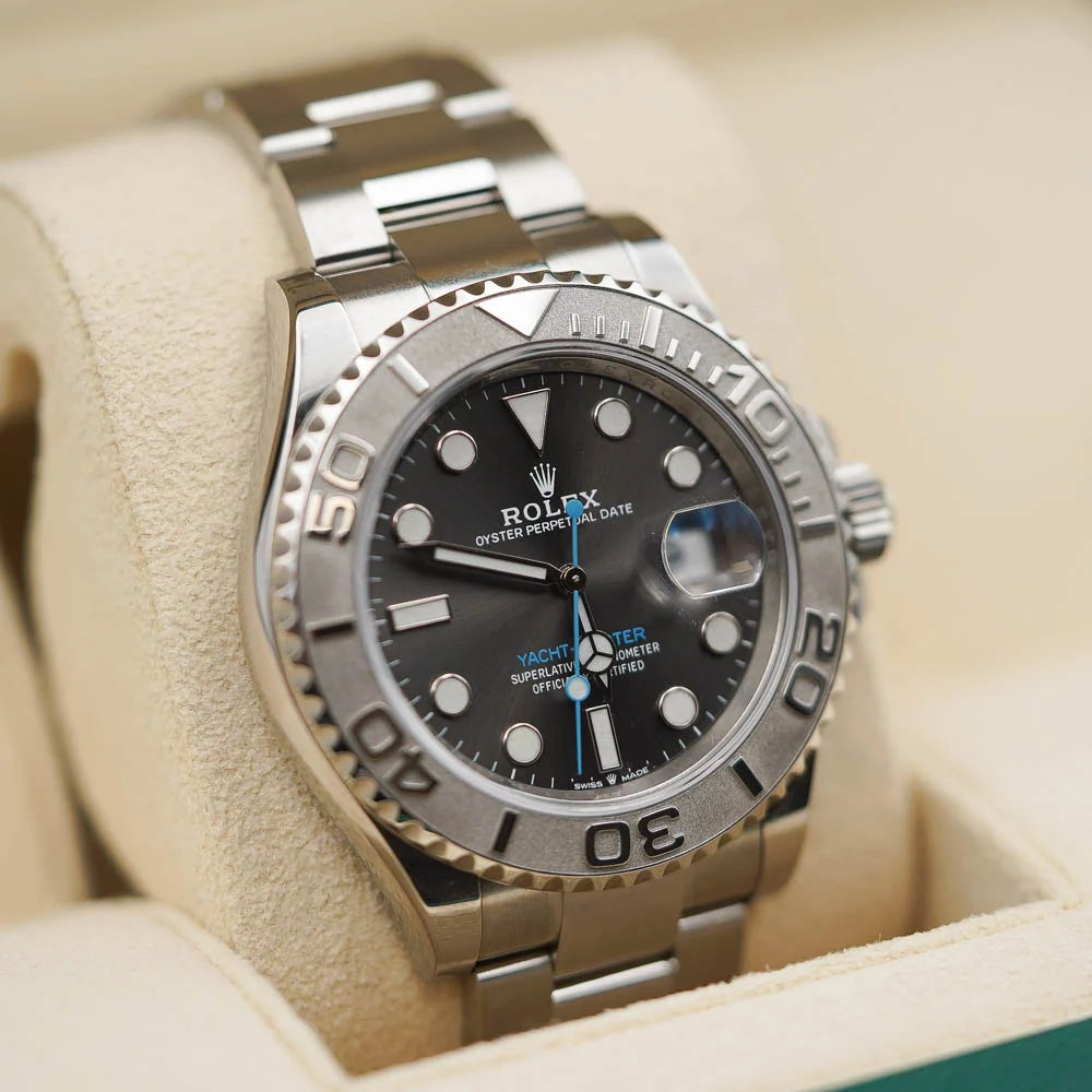 Yacht-Master 40 mm Dark Rhodium Dial, Stainless Steel Oyster Bracelet Mens Watch M126622-0001