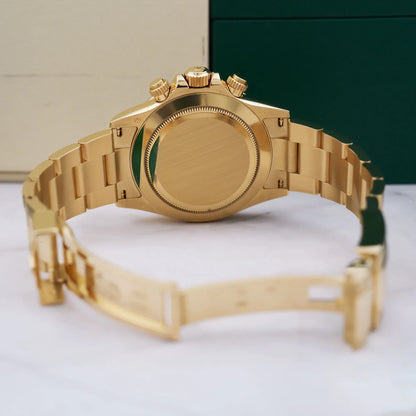 Rolex Daytona 116508 40mm 18ct Yellow Gold Black Dial Diamond