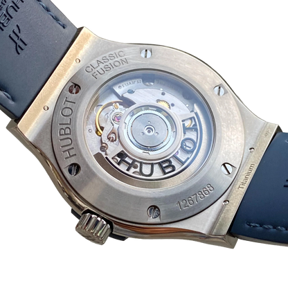Classic Fusion Blue Titanium 42mm Diamond Benzel 542.NX.7170.LR.1104
